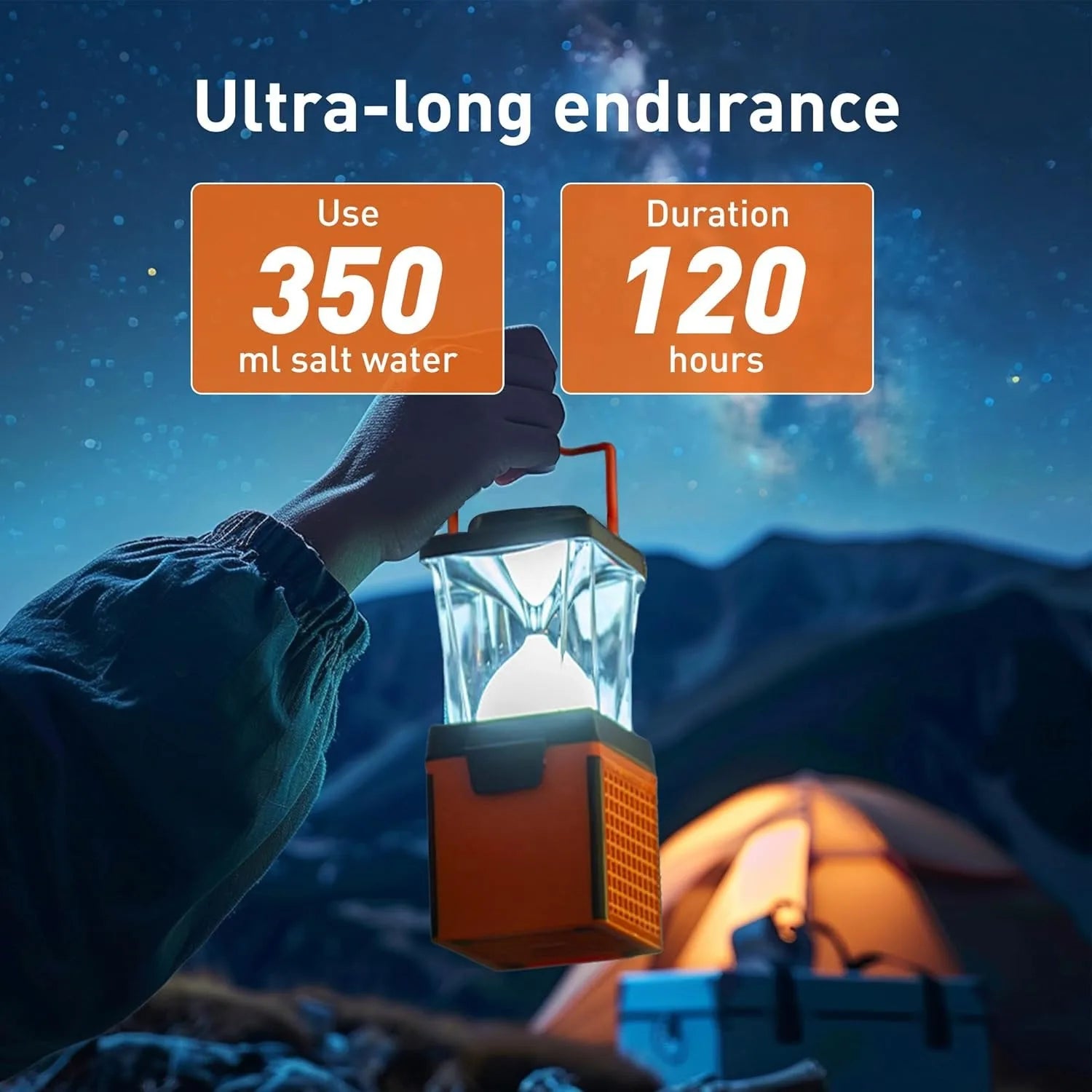 Lanterns for Power Outages, LED Saltwater Camping Lights, 350 Lumens Environmentally Conscious Lighting, Emergency, Hurricane
