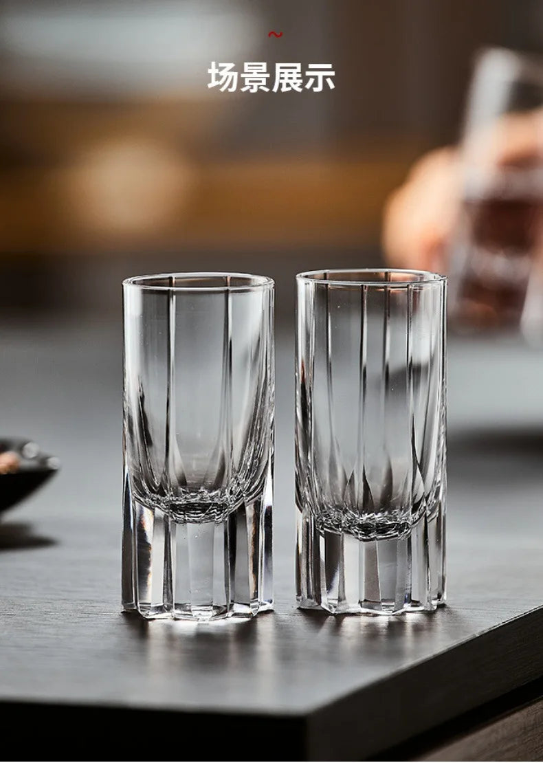 25ML Crystal Shot Glass Whiskey Tequila Glasses Home Bar, Elegant Gift Set For Weddings, Parties & Bourbon Tasting,liquor Cup