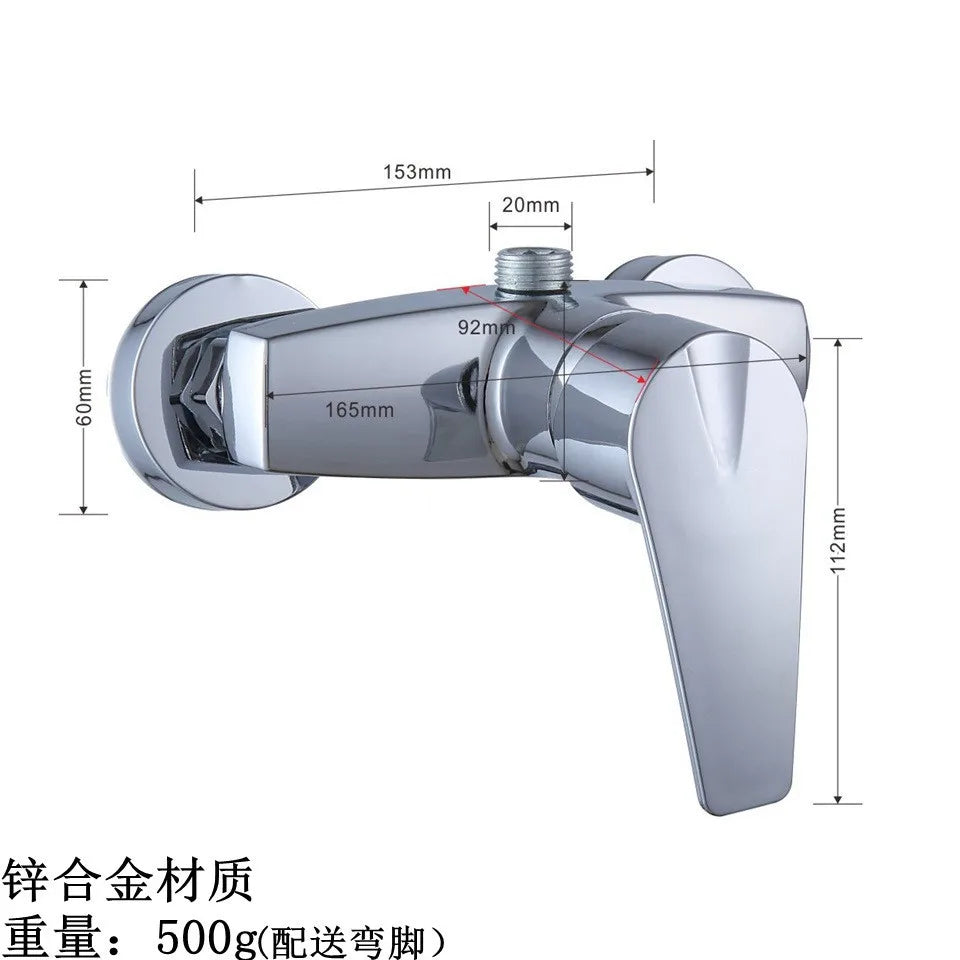 Brass Shower Faucet Mixer Valve Set with Shower Head and Hidden Switch for Bathroom Hot and Cold Water Tap  Bath
