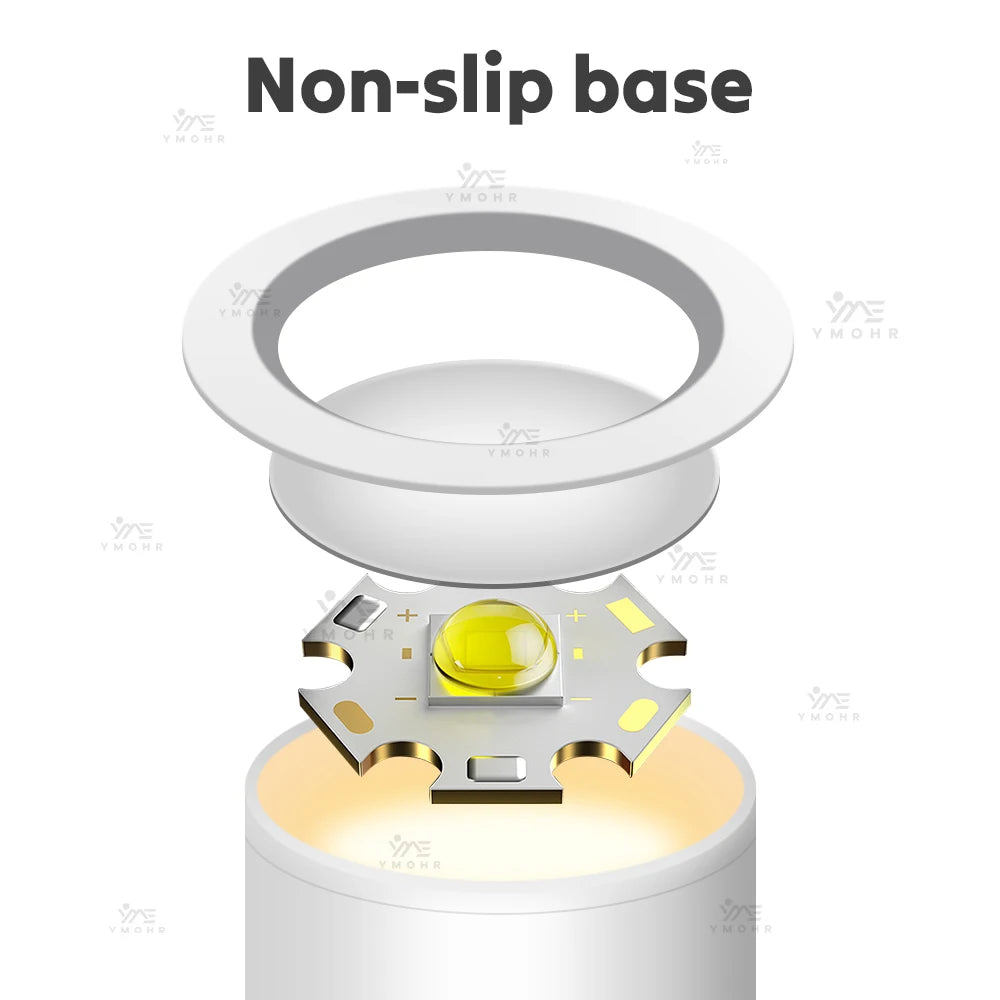 Dual Intelligent Control LED Light Magnetic USB Rechargeable Wall Lights Spotlight Stepless Dimmable Corridor Lamp Bedside Lamp
