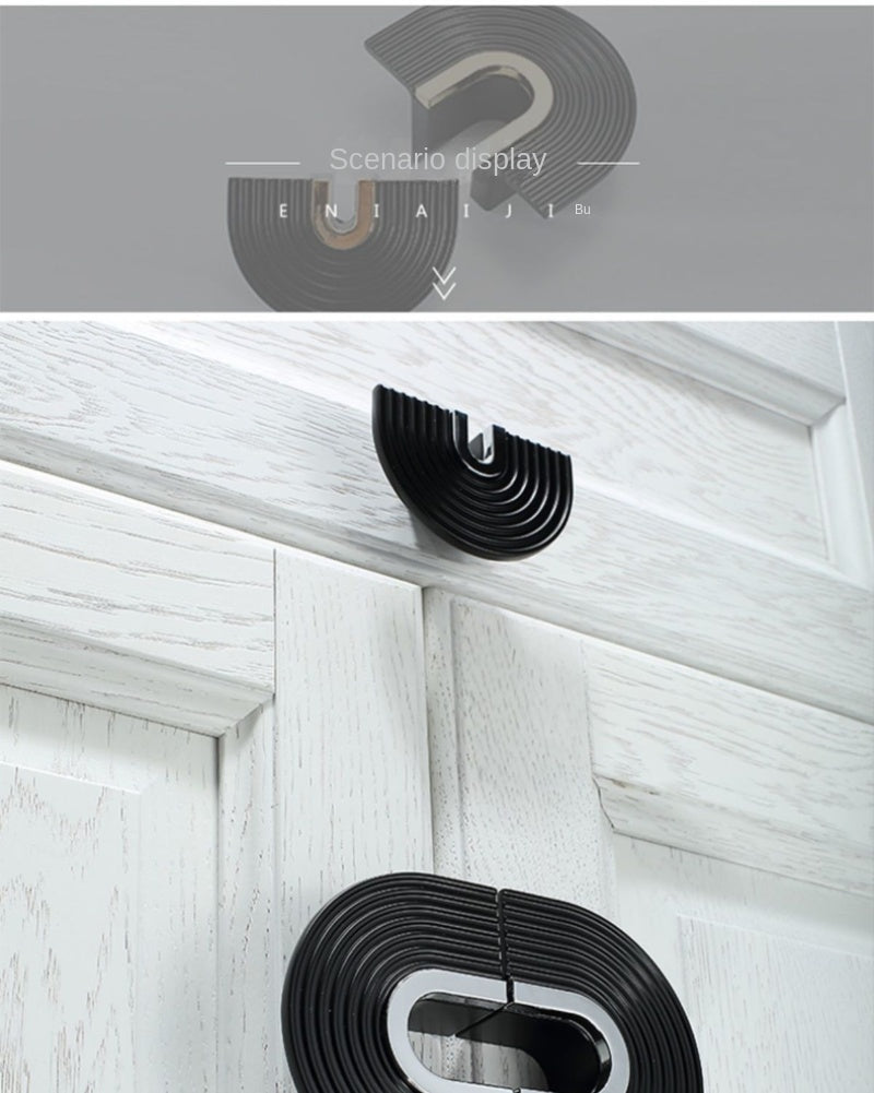 Brass Furniture Handles Modern Light Luxury Semi Circle Pulls Wardrobe Dresser Cupboard Cabinet Drawer Half Moon Knobs