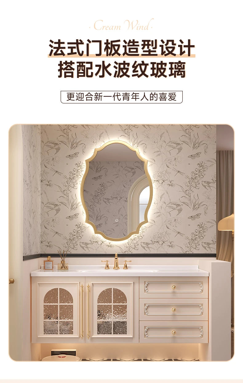 Storage Drawers Bathroom Cabinet Interior Dividers Mirror White Bathroom Cabinet Shelving Modern Badkamer Meubel Accessories
