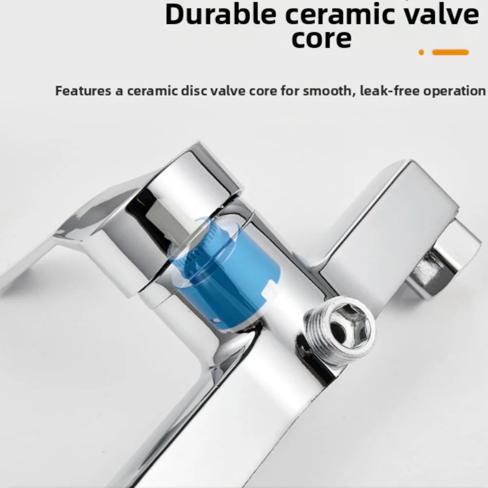 Wall Mounted Shower Hot And Cold Water Mixer Valve G1/2\" Upper Outlet Bathroom Accessories Valve Faucet Shower Tap
