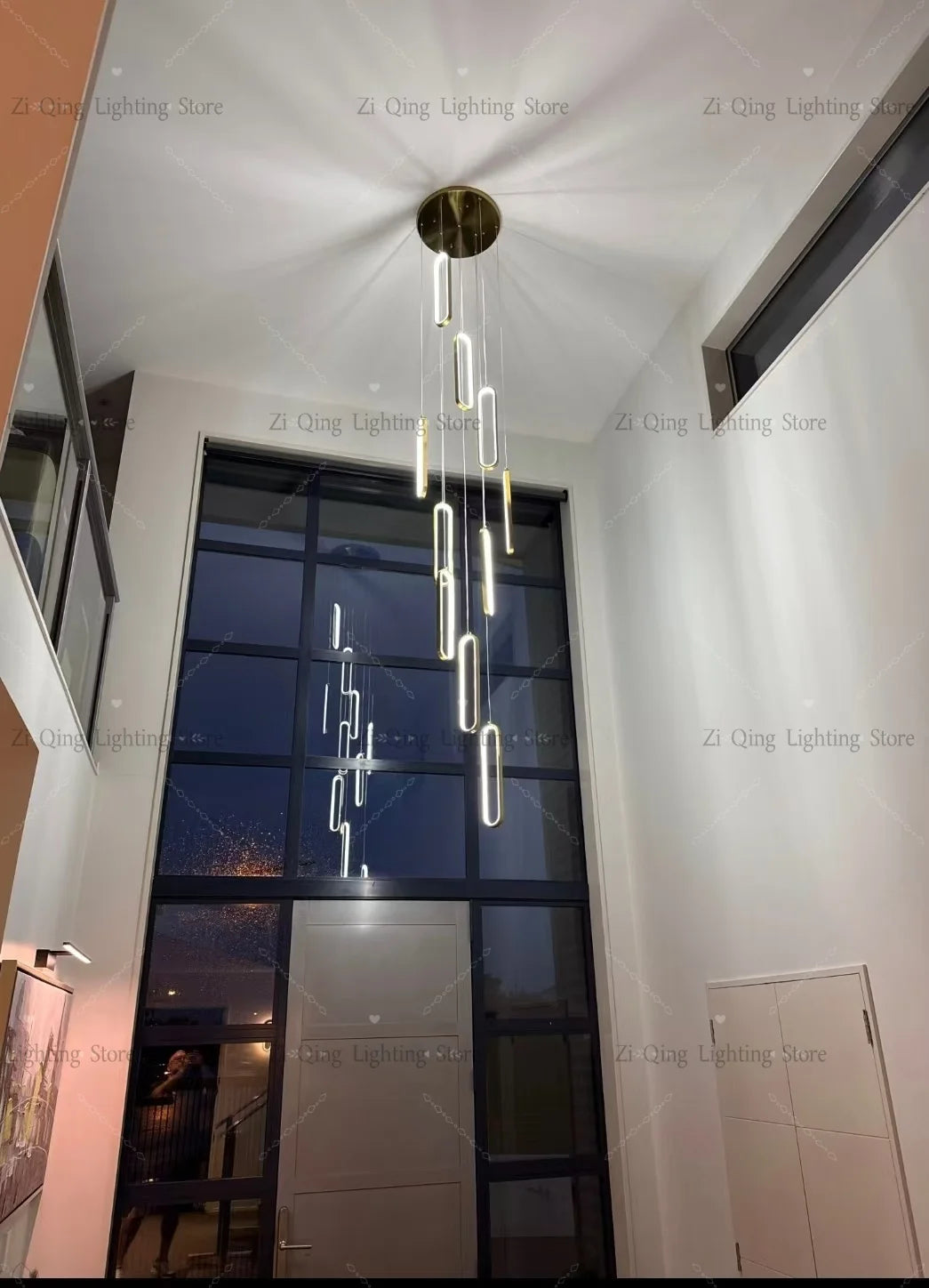 Modern LED Pendant Light Minimalist Chandelier Nordic Hanging for Living Room Restaurant Villa Loft Ceiling Staircase