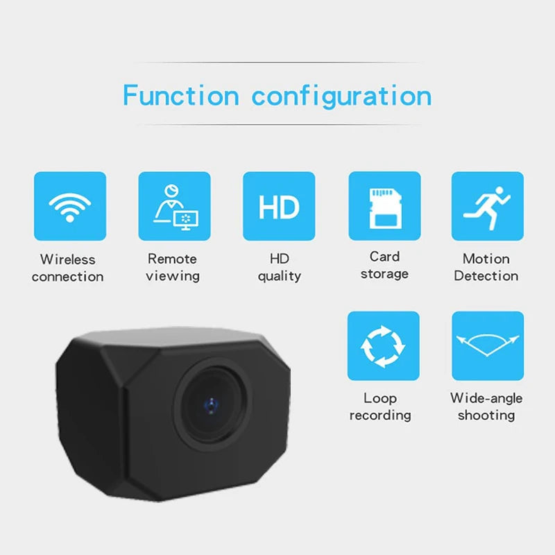 4K HD Mini Camera WiFi IP APP Remote Monitoring Lightweight Portable Camcorder Smart Home Surveillance Security Camera
