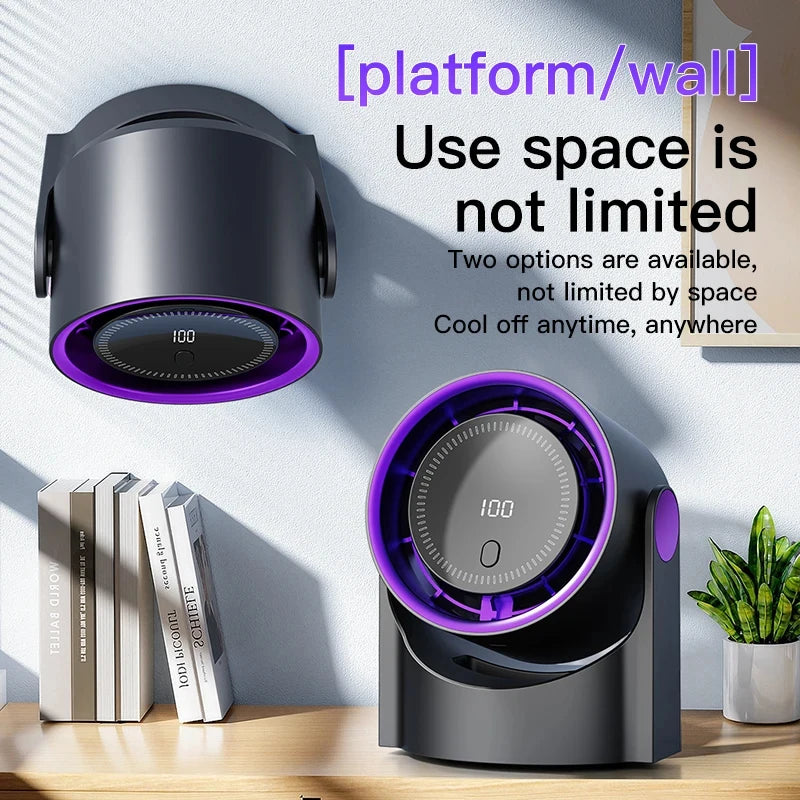 Multi-function electric fan air circulator, wireless portable home silent ventilator desktop wall ceiling fan, air cooler