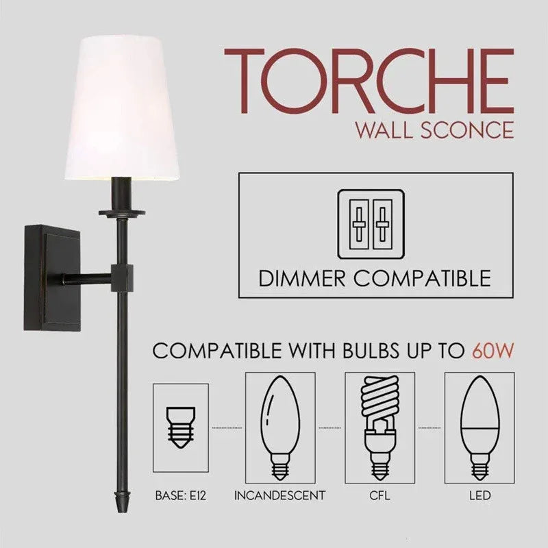 Modern American Led Wall Lamp Decor Bathroom Mirror Light Bedroom Corridor Stairs Cloth Indoor TV Background Decor Light