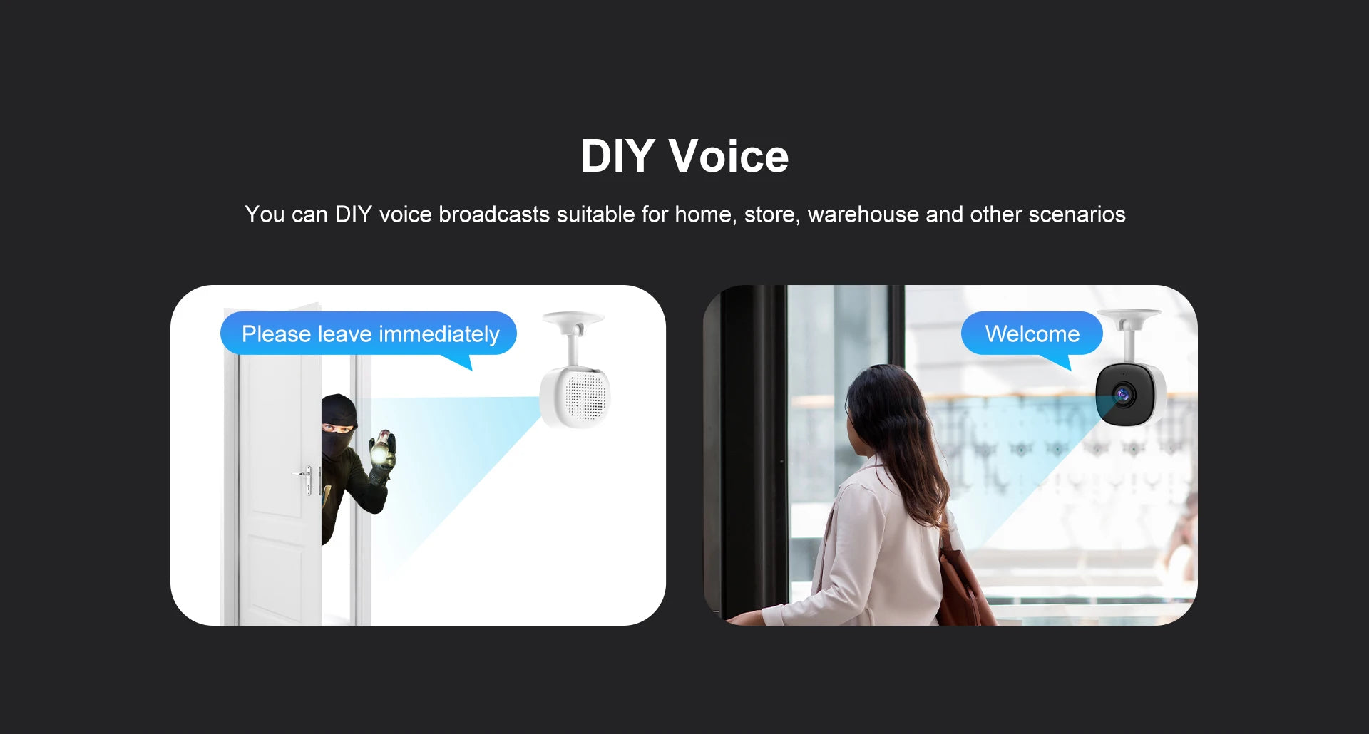 Smart Home Security Camera - 1080P WiFi Indoor Cam with Human Motion Detection, Auto Tracking, Night Vision & Audio Recording