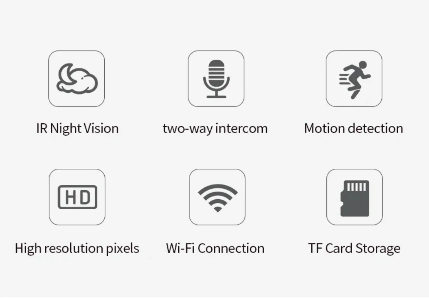 Smart wifi security camera mini camera High Power Low Power Wireless Wifi Action Camera Baby Monitor