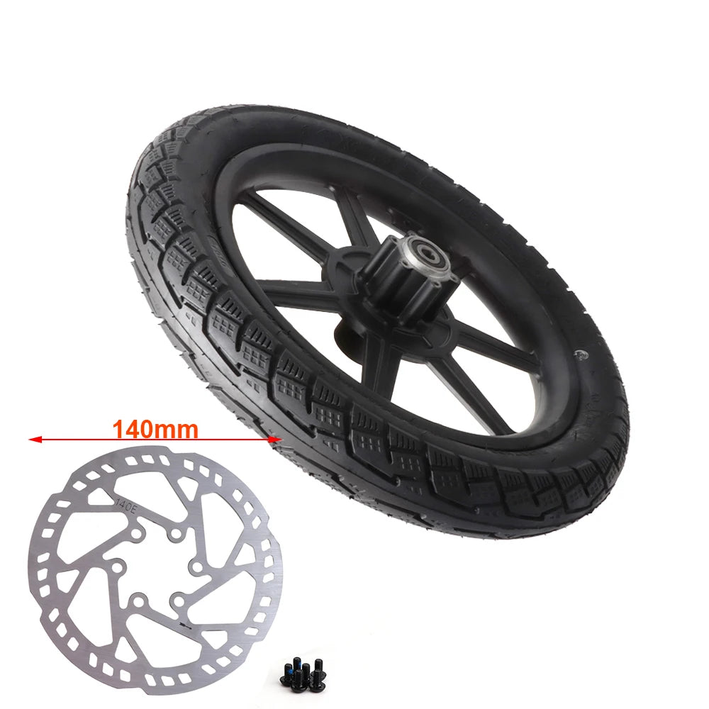 Electric Scooter 14 inch Front Wheel 14x2.125/54-254 Tire Inner Tube with Brake Disc For E-bike Folding Bicycles Tricycle Bike