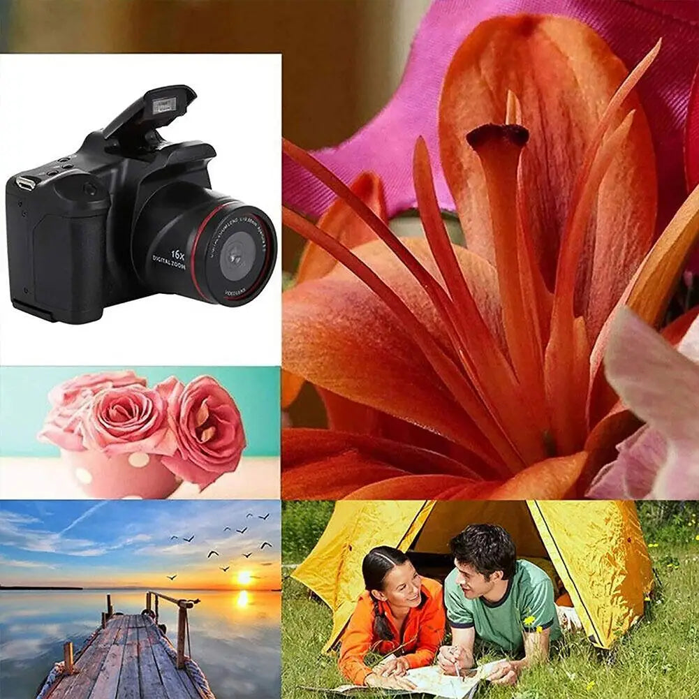 16MP Digital Camera with 2.4 Inch LCD Screen Camcorder 16X Digital Zoom Vlogging Camera Video Recorder for Photography