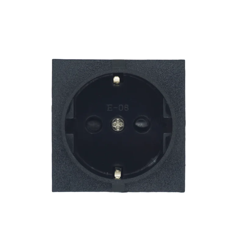 EU socket schuko black eu socket 16a power extension wall socket european germany korean European standard power socket E-08 4.8