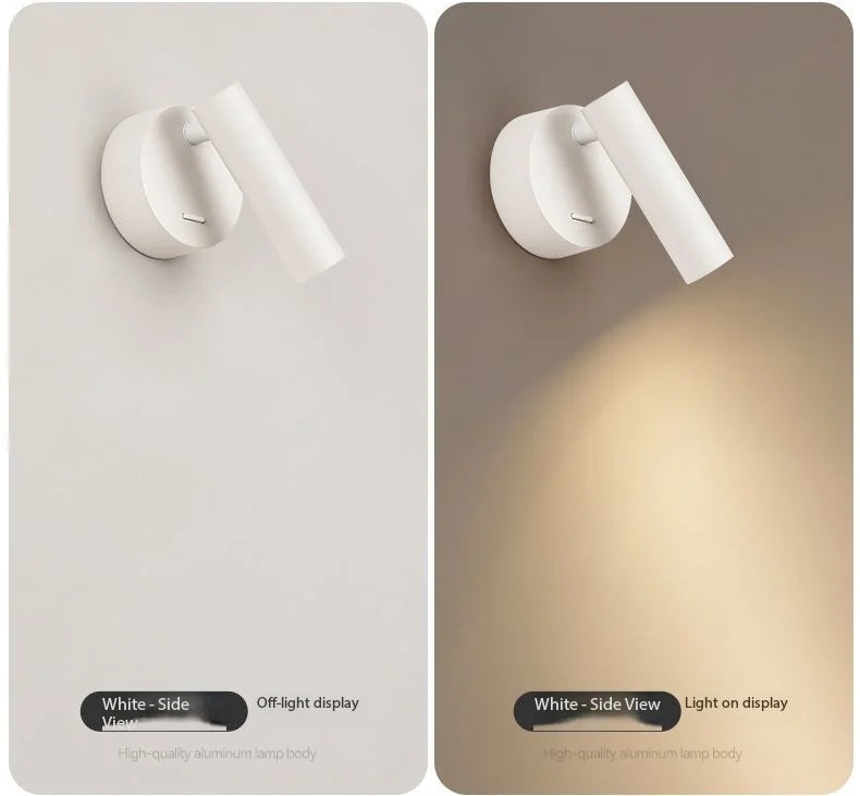 Modern LED Wall lights Rotatable Adjustable Reading Lights Bedroom Bedside Living Room Study Room indoor home Lighting Spotlight