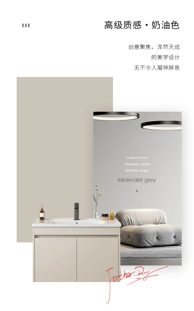 Wall Basin Bathroom Cabinet Set Sink Mirrors Shelves Bathroom Cabinets Storage Organizer Mobile Bagno House Accessories