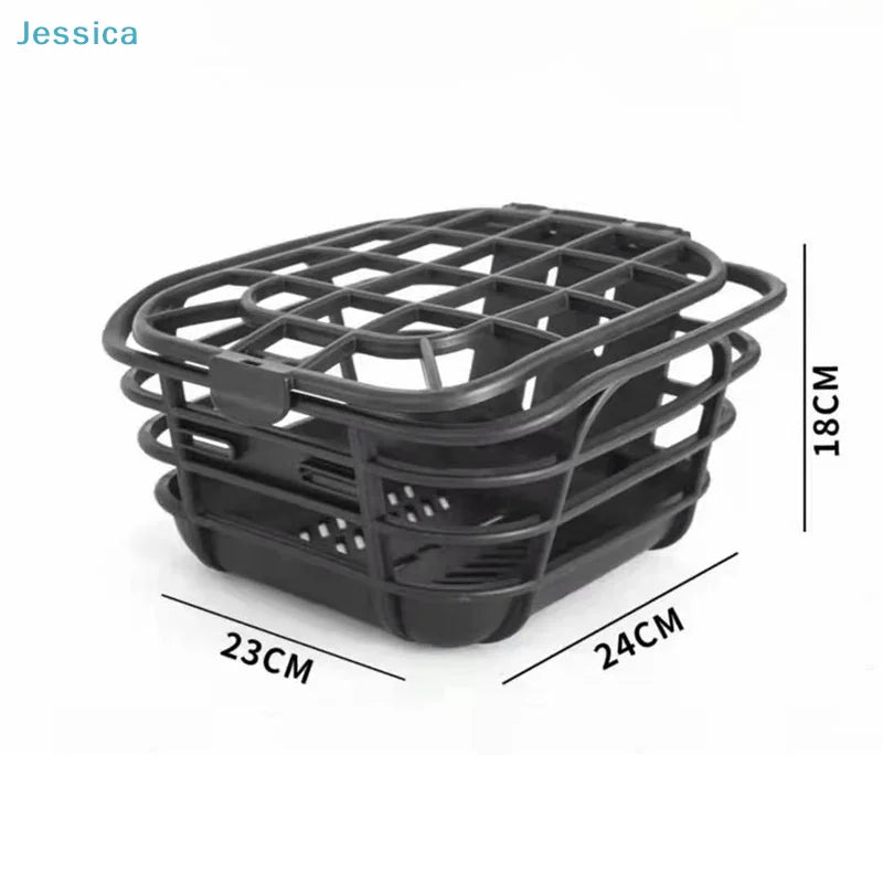 ♥Universal Bike Front Basket - Anti-Deformation Plastic Basket for Electric Bikes & Regular Bicycles