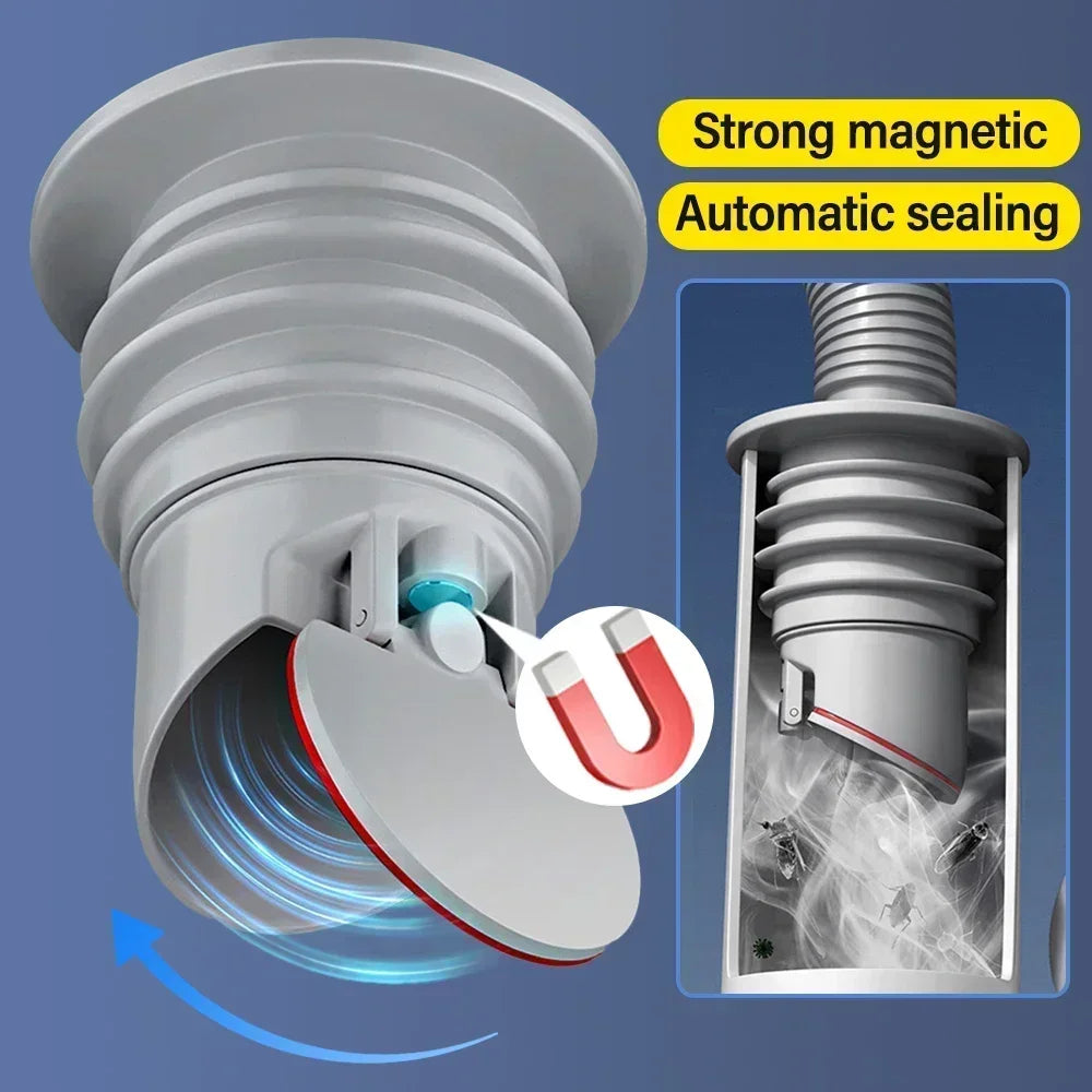Sewer Trap Silicone Drain Pipe Seal Plug Kitchen Sink Sewer Plug Bathroom Accessories Siphon Tube Bathtub Home Drains Drainer