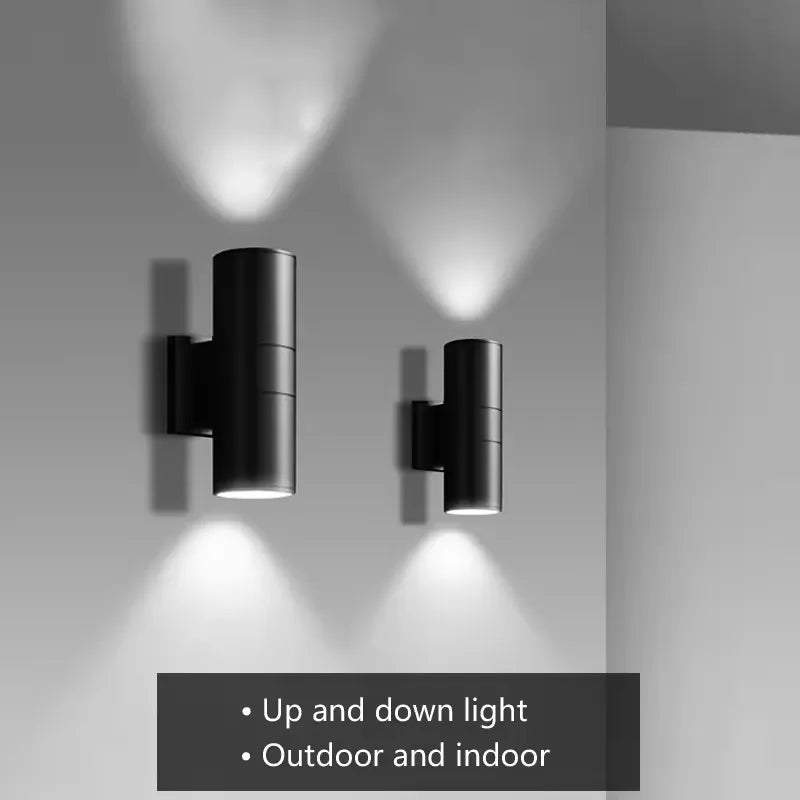 Outdoor Wall Light Waterproof 18W 12W 6W Waterproof Up Down Exterior IP65 Sconce Lighting Outdoor 65mm 90mm Home Wall Decor
