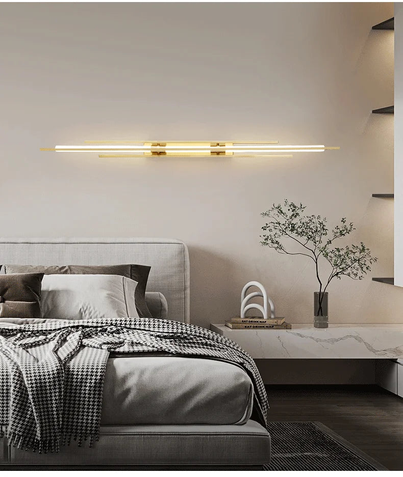 Light Luxury Wall Lamp Modern LED Gold Wall Light Indoor Lighting Wall Sconce Home Decor for Living Room Bedroom Bedside Stairs