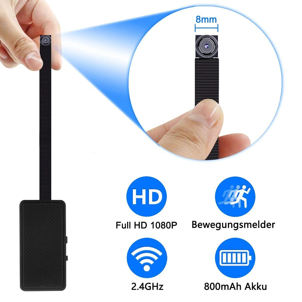 HD 1080P DIY Mini Camera Portable Wireless Module Night Vision WiFi Cam Motion Detection Camcorder Loop Recording Remote View