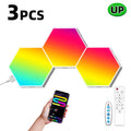 Smart LED Hexagonal Wall Lamp Quantum Panel Music Sync APP Control for Game Room Bedroom Living Room Decor Birthday Christm Gift