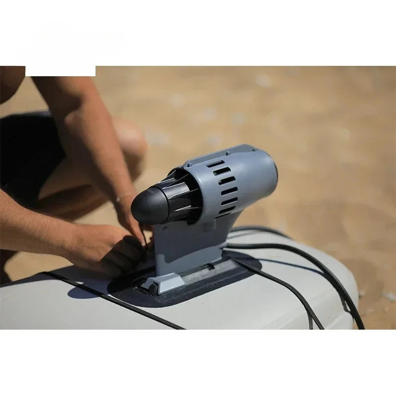 Electric SUP Motor 12V 240W, Portable Paddle Board Fin Propulsion Engine with 8.8Ah Lithium Battery for Kayak Canoe Surfboard