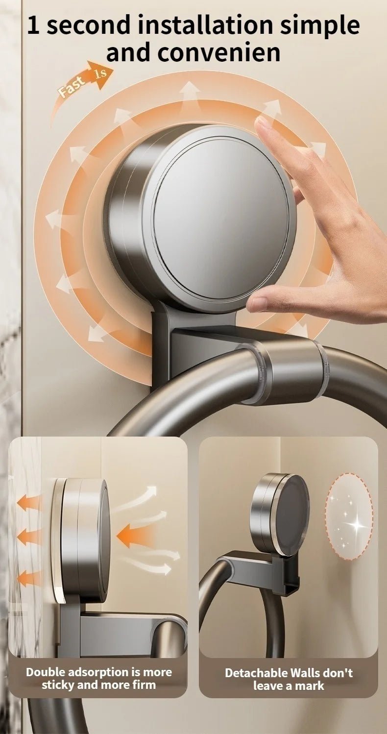 No Need To Drill Suction Cup Towel Ring Bathroom Towel Rack Kitchen Rag Rack Bathroom Toilet Wall Hanging Towel Rack