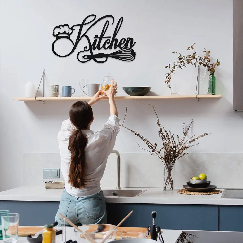 DDPNKL 1PC Kitchen Sign Wall Decor, Metal Kitchen Signs Wall Decor Farmhouse & Home & Kitchen Wall Decor Farmhouse & Kitchen