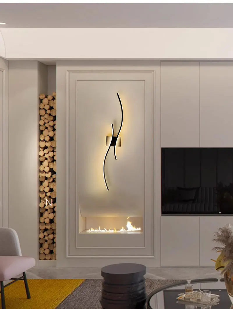 Modern LED Wall Light Fixtures for Corridor Aisle Hardwired Indoor LED Wall Lamps Sconce for Bedroom Kitchen Interior Lighting
