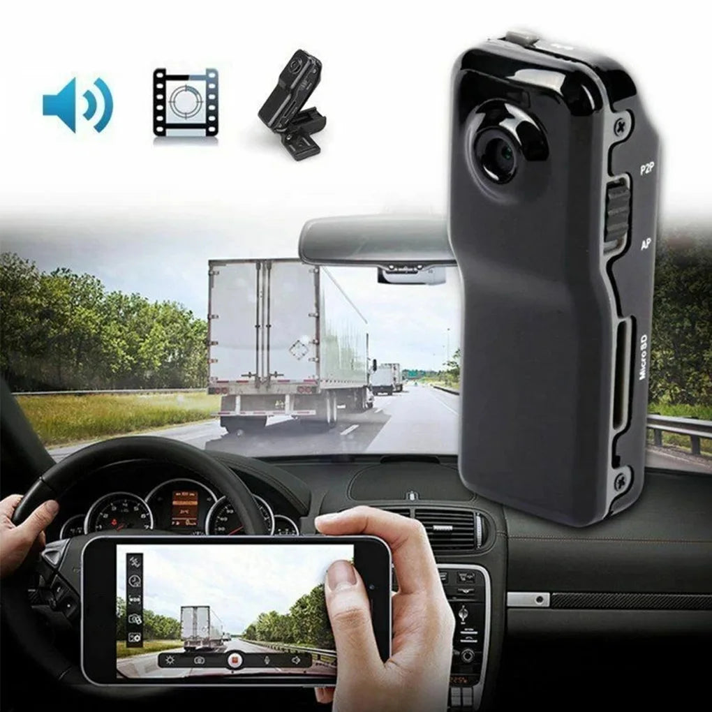 HD Mini DV Camera Body Camcorder Mount Portable Video Record Nanny Security Cam Small Sports Car DVR Webcam For Home and Office