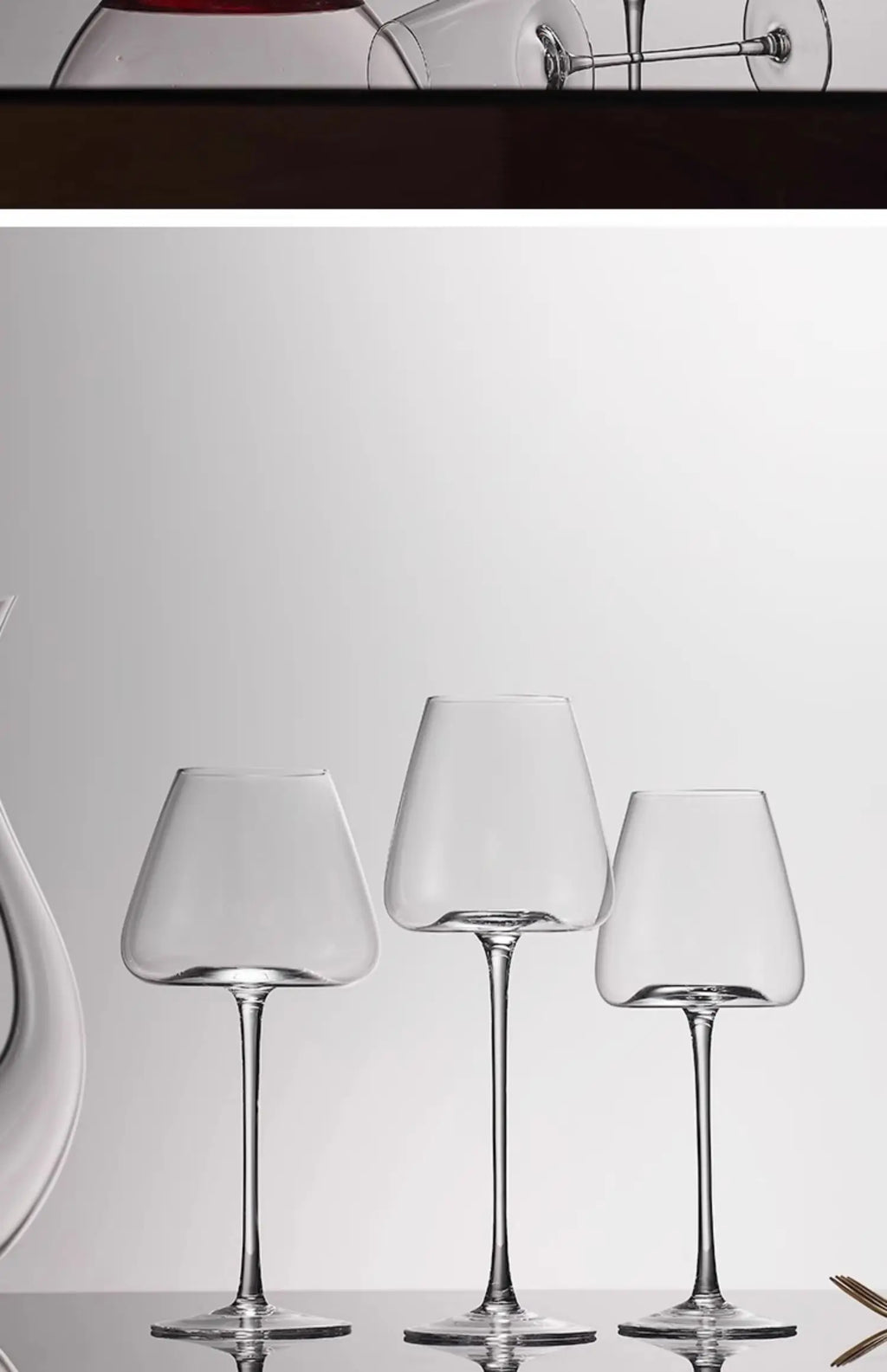 720ml Large European Wine Glasses Burgundy Clear Red Wine Glasses High Value Crystal Glass Grape Champagne Glasses High Capacity