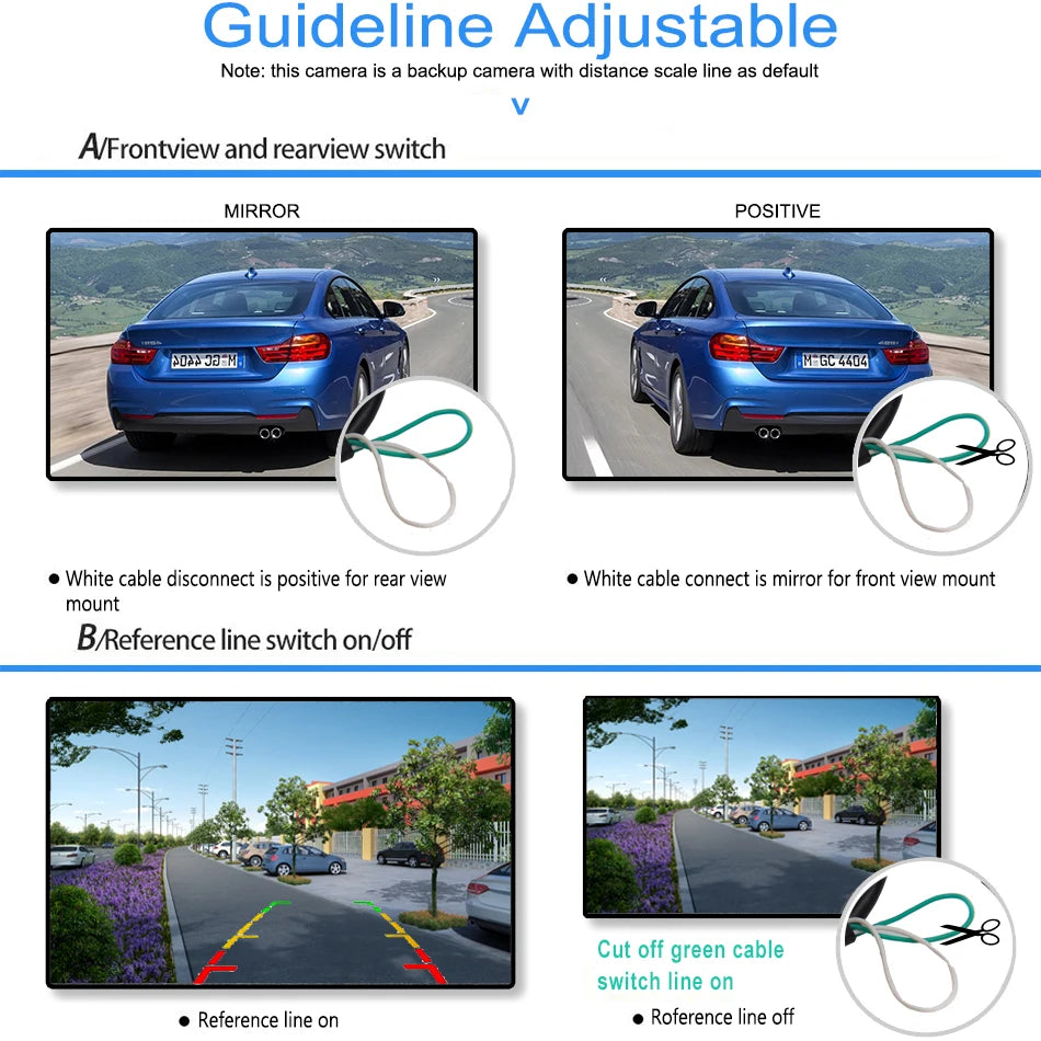 Parking Assistance Car Rear View Camera 12V Back Reverse Fish Eyes Night Vision CCD HD 170 Degree Angle Auto