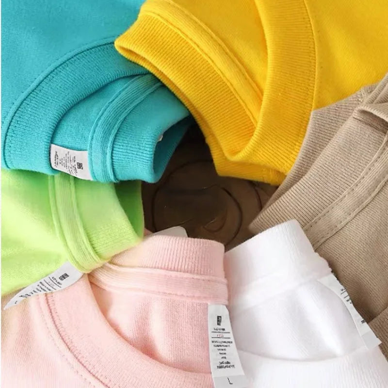 Cross border hot selling cotton T-shirt with round neck and short sleeves for European and American women loose basic top