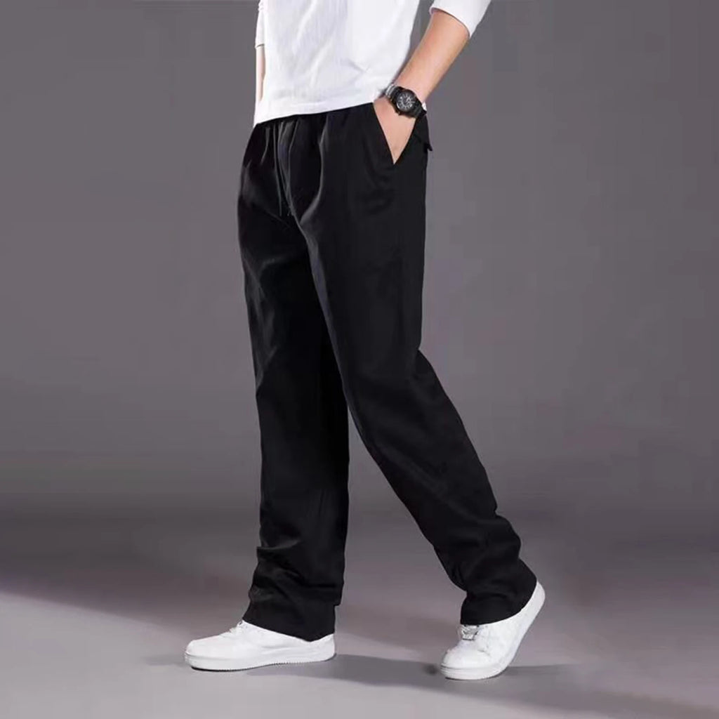Cotton Men Sweatpants Sports Joggers Pant Tracksuit Jogging Trouser Plus Size 4xl Sportswear Wide Leg Cloth 2024 Spring