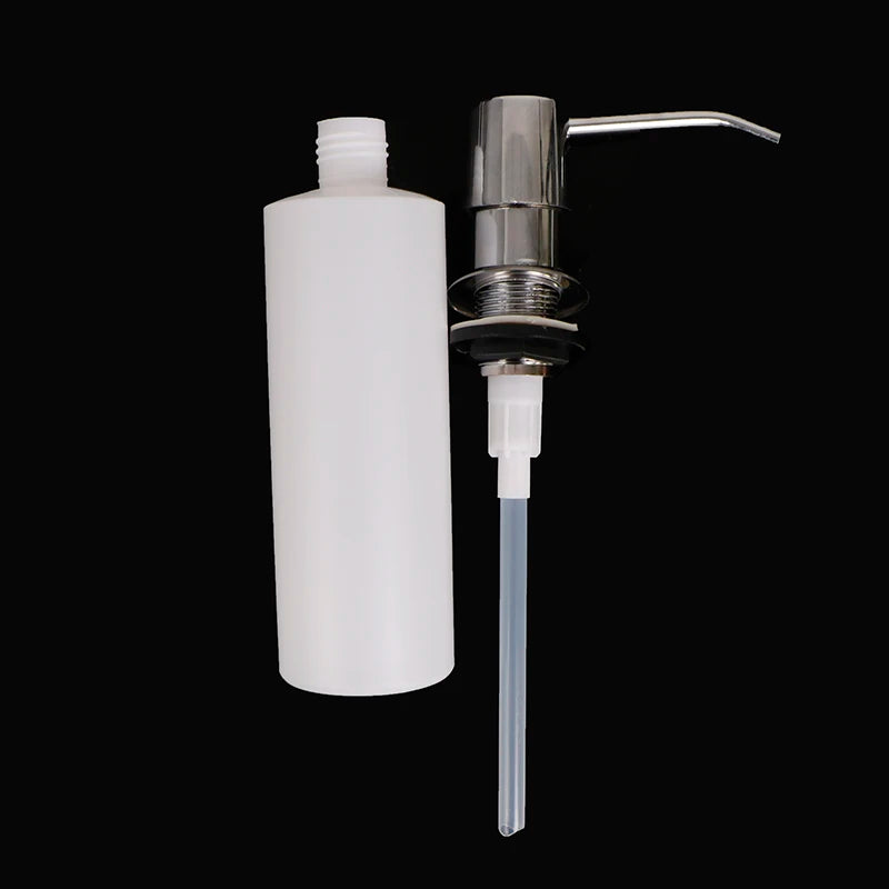 300ml Kitchen Sink Soap Dispenser Pump Head Liquid Bottle Organizer Convenience