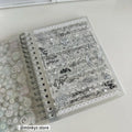 Original 32 Sheets PET Transparent Sticker Book Korean Scrapbooking Stickers For Journal Hand Book  Stationery