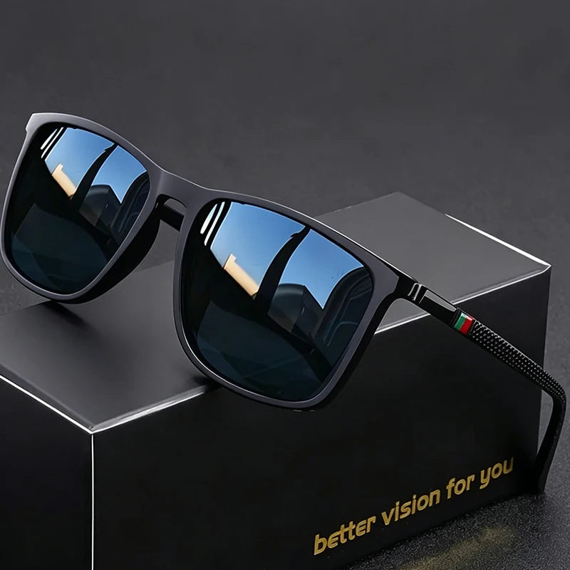Vintage Trendy Square-Frame Glasses, Suitable for Driving and Vacation, Also an Ideal Gift for Gifting.