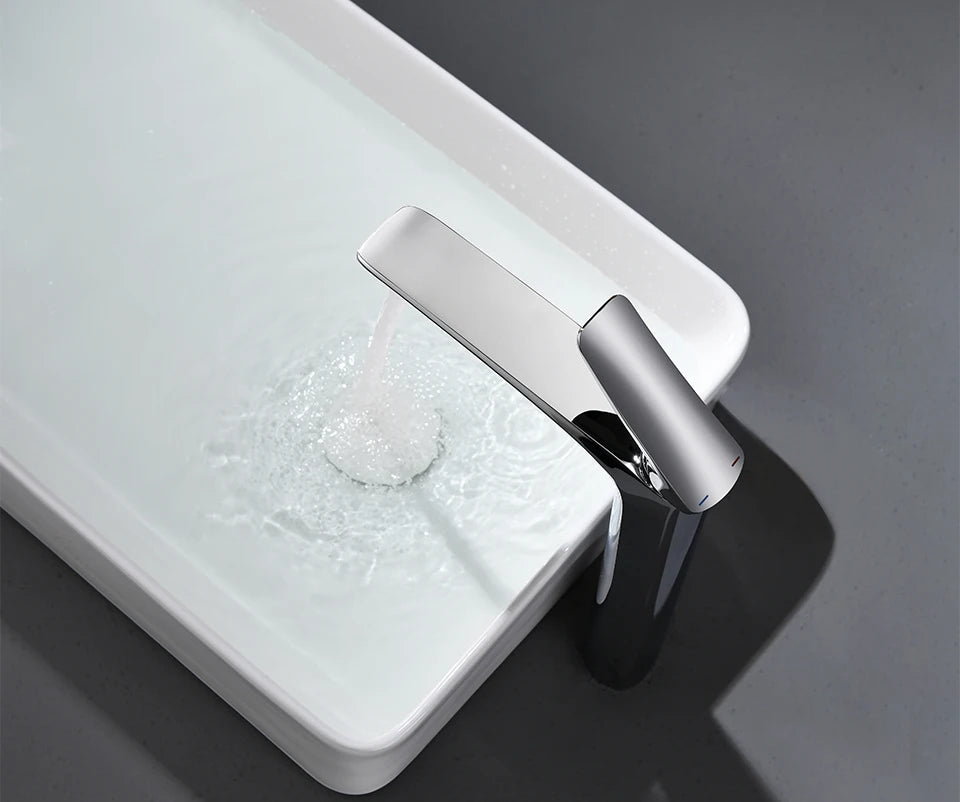 VGX Luxury Gold Bathroom Faucets High Basin Mixer Tall Sink Faucet Gourmet Washbasin Tapware Hot Cold Water Tap Brass Chrome