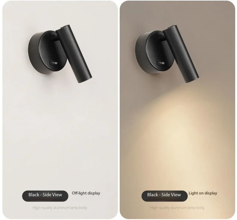 Modern LED Wall lights Rotatable Adjustable Reading Lights Bedroom Bedside Living Room Study Room indoor home Lighting Spotlight
