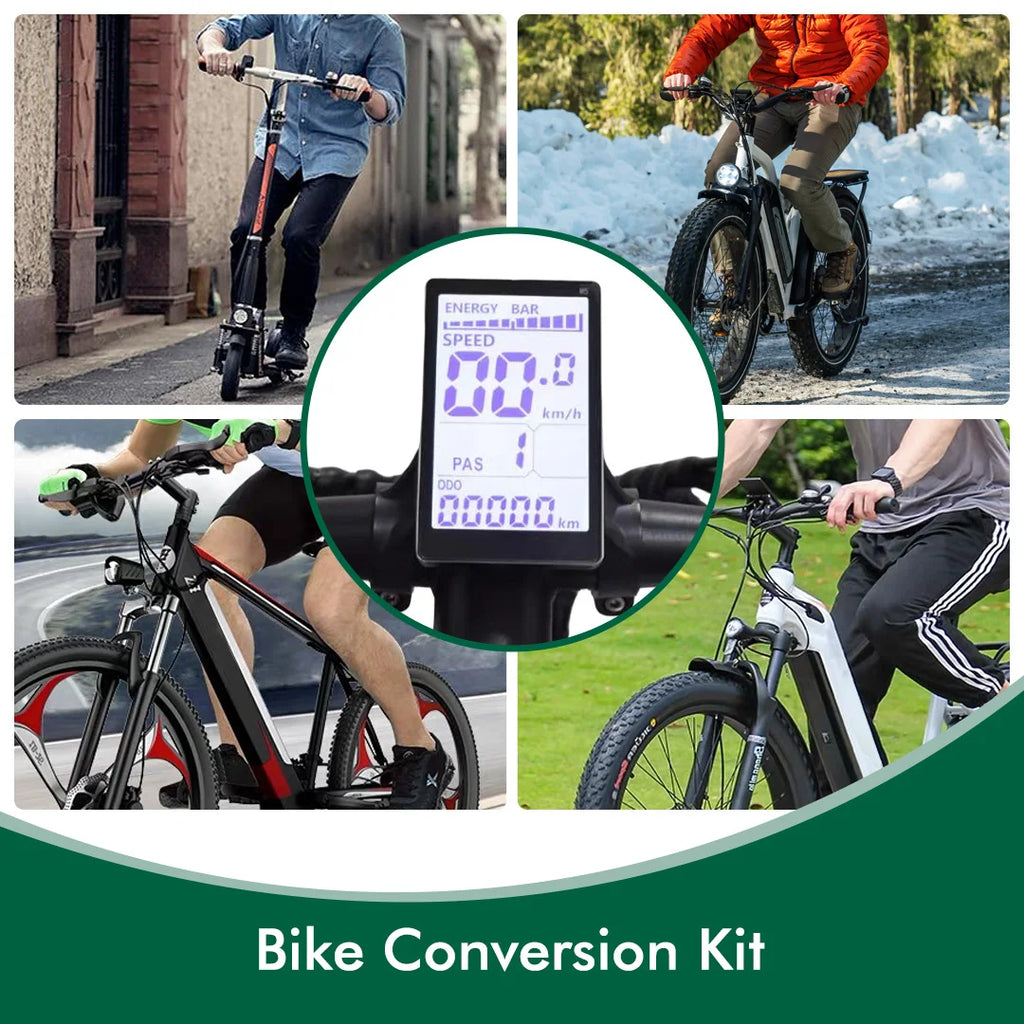 UART2 M5 24V 36V 48V Electric Bicycle Colorful Display E Scooter LCD Panel With USB UART For Mountain Electric Bike Parts (6PIN)