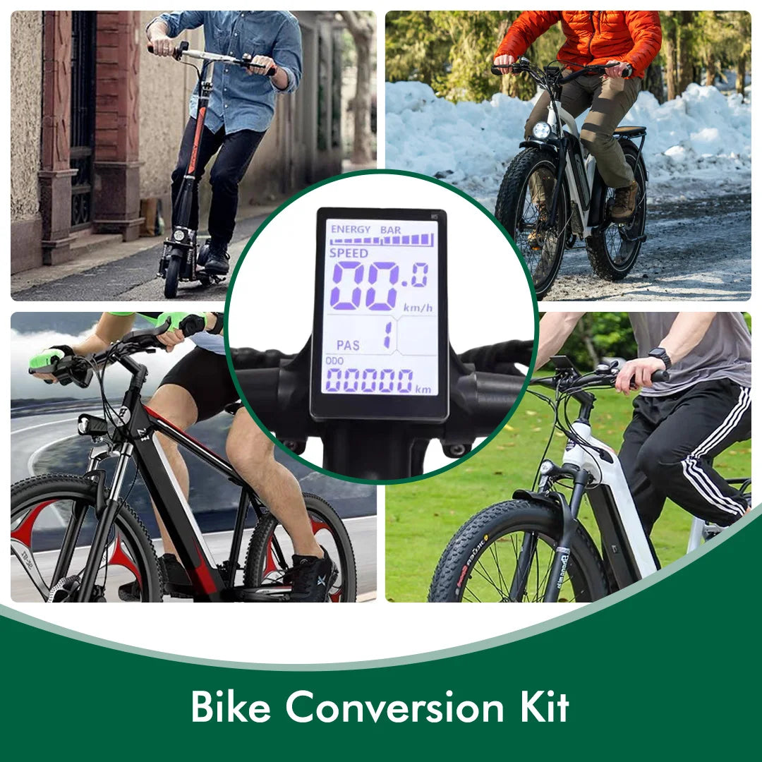 UART2 M5 24V 36V 48V Electric Bicycle Colorful Display E Scooter LCD Panel With USB UART For Mountain Electric Bike Parts (6PIN)