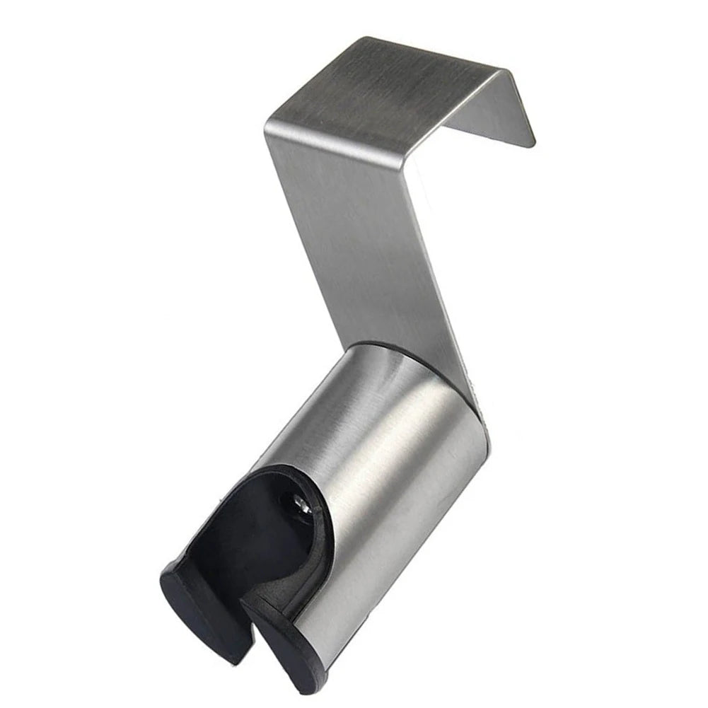 Bidet Sprayer Holder for Toilet Bathroom in Brushed Nickel Stainless Steel with Dual Mount Capability for Wand Use