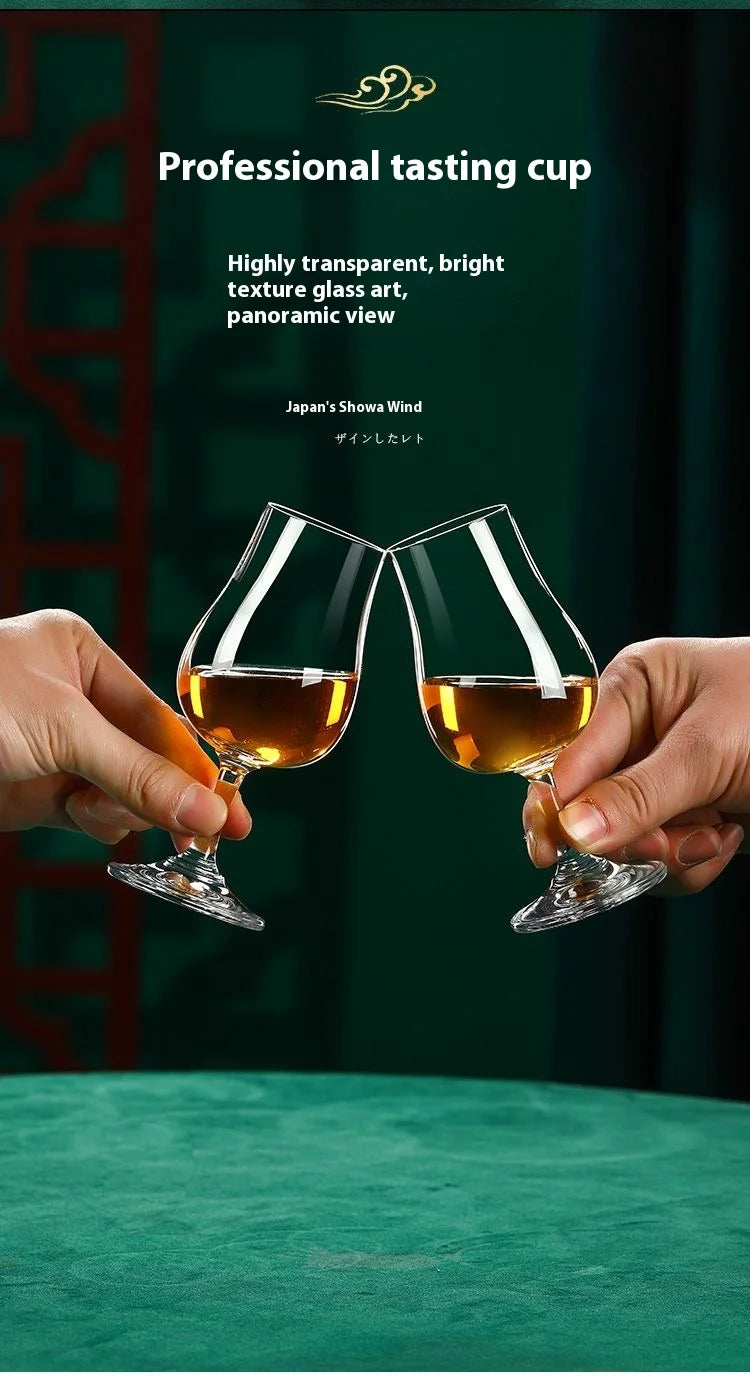 125ML Whiskey Crystal Glass Family Banquet Wine Cup Luxury Brandy Wine Glass Thick Bottom Glass Bar Party Wine Set