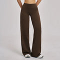 Women's Sports Yoga Pants High Waisted Straight Flared Trousers Running Fitness Sport Trousers Female Gym Casual Sports Pants