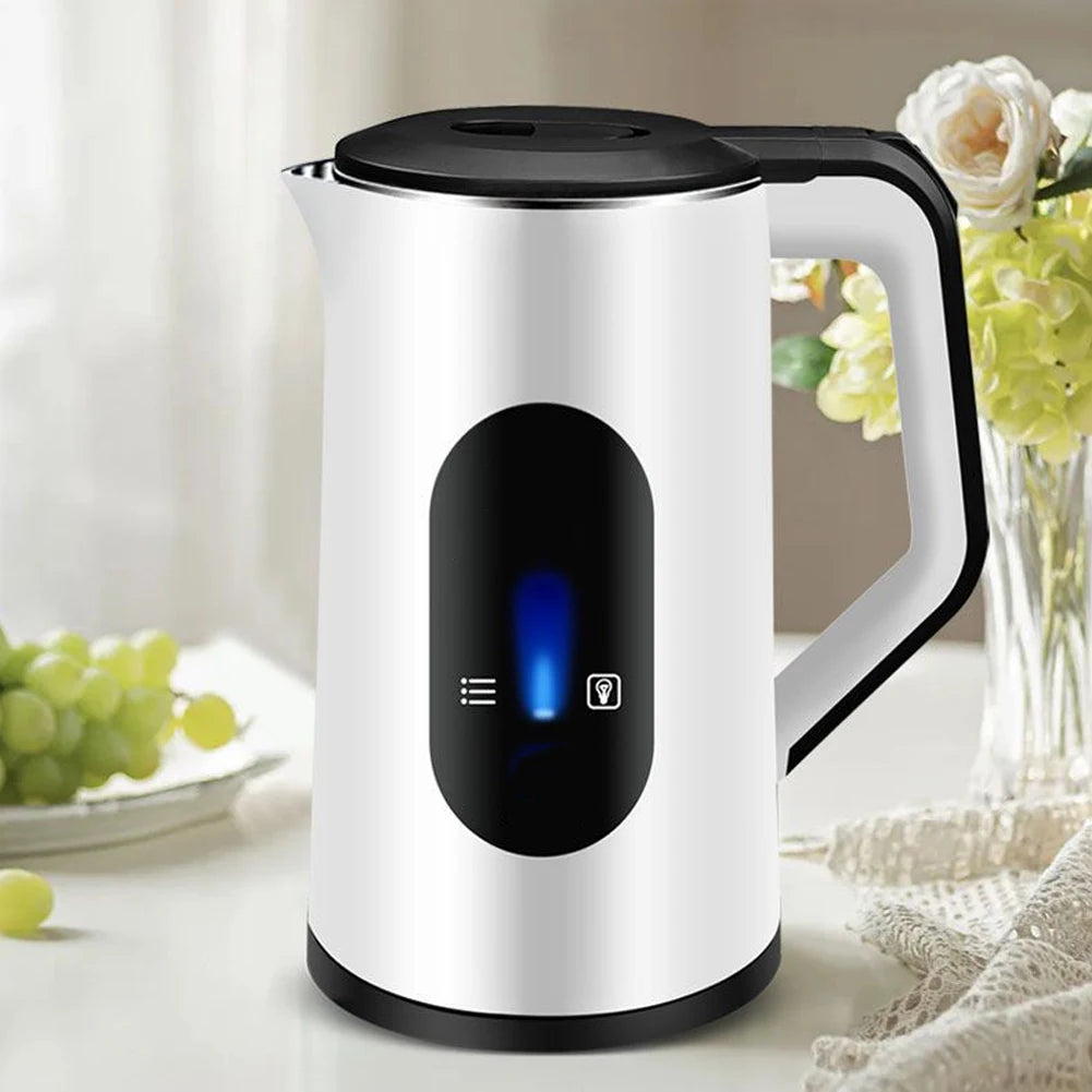3L Stainless Steel Electric Large Tea Kettle 1500W Fast Boil Hot Water Boiler Multifunctional Tea Pot for Making Tea and Coffee