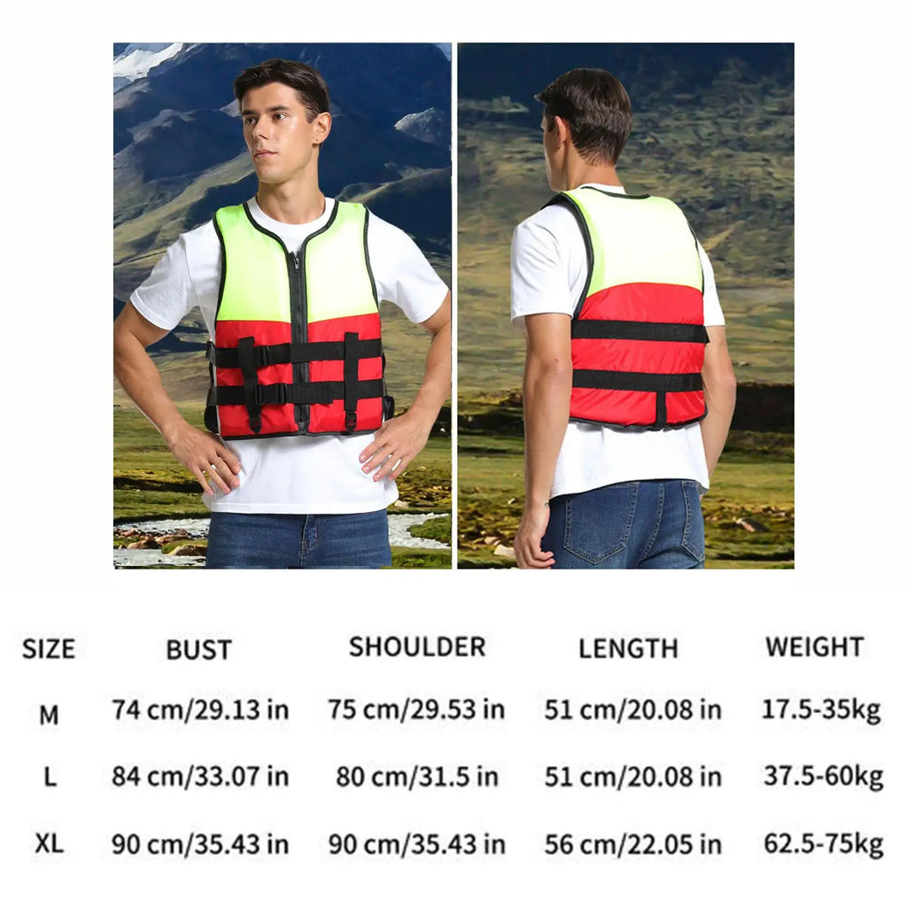 Swim Vests Quick-Dry Buoyancy Aid With Zipper Swim Trainer Vest For Boating Fishing Surfing Kayak Rowing Water Sports River Lake