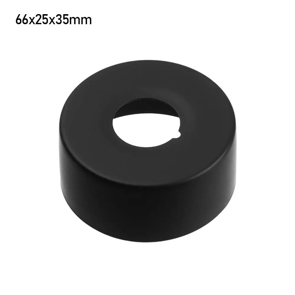 1Pcs Black Shower Faucet Decorative Cover Chrome Finish Stainless Steel Water Pipe Wall Covers Bathroom Accessories
