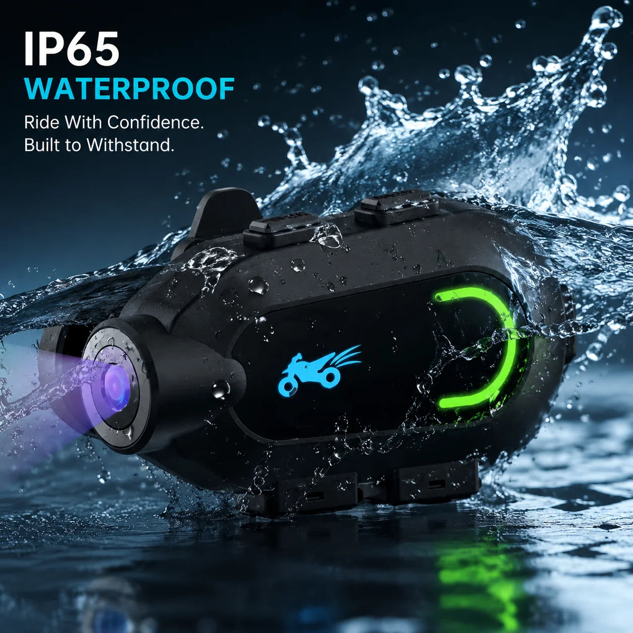 Action Camera - 1080P HD 30FPS Video, 9 Hour Battery, Waterproof, 300 Degree Rotating Lens, Streaming, Dashcam, Low Light Film.