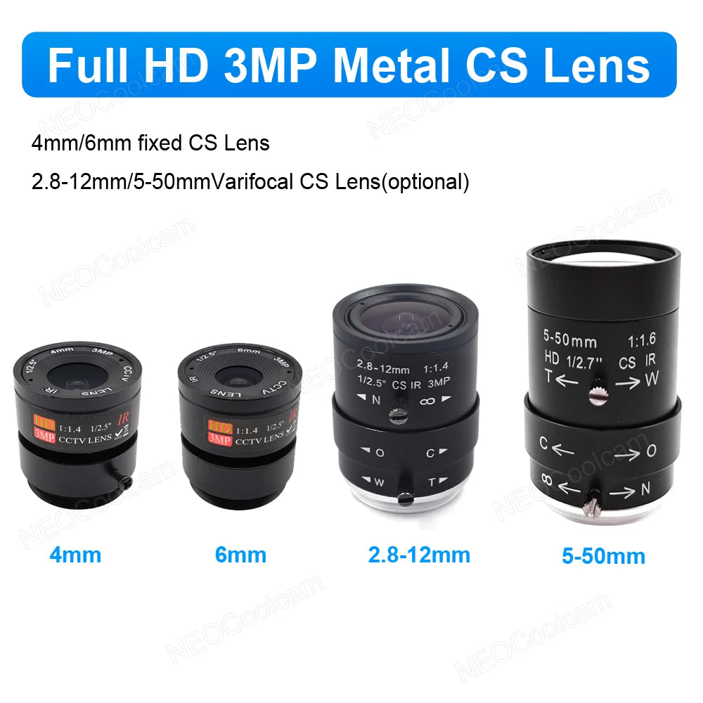 HD 4K USB Webcam With 2.8-12mm Varifocal Zoom Lens 2K 4MP PC Usb Video Camera UVC OTG Plug And Play For Live Streaming