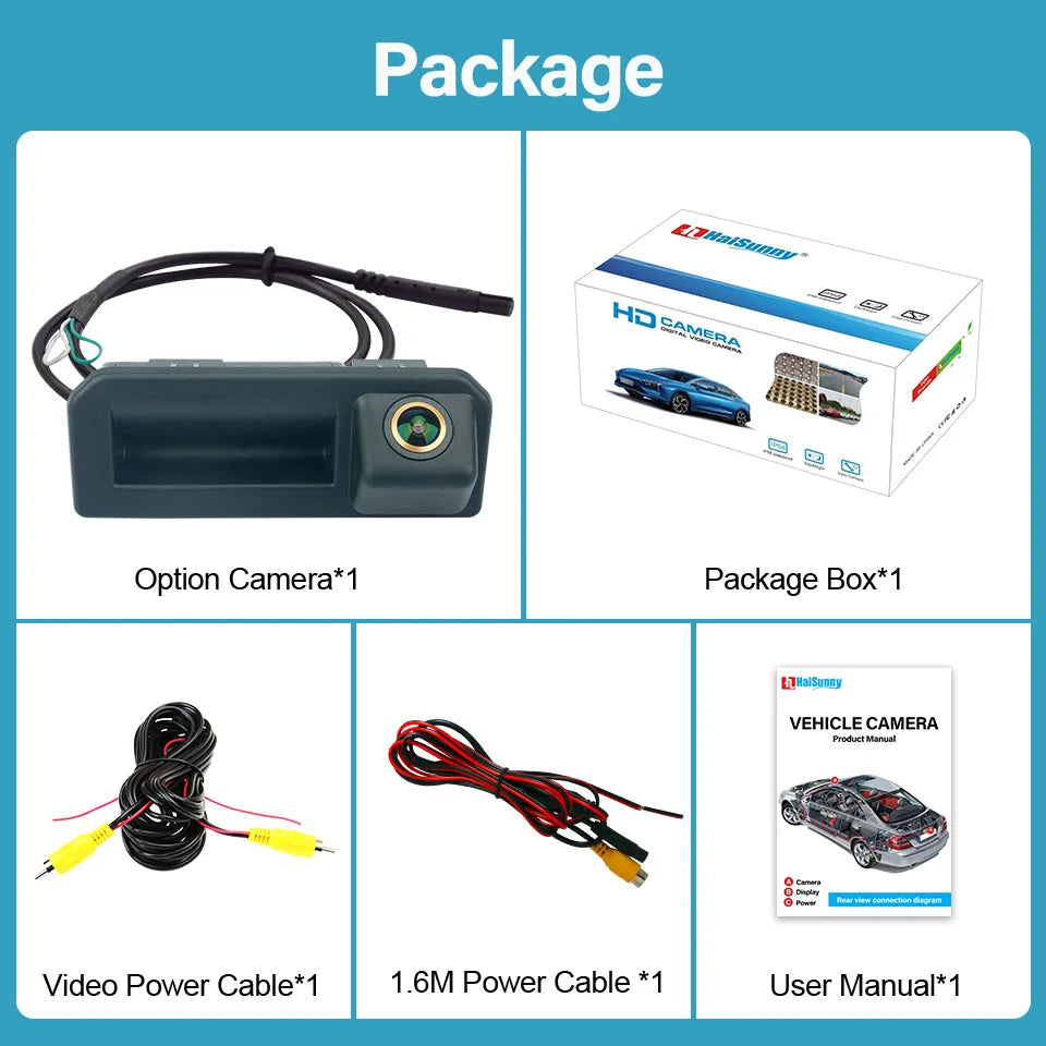 HaiSunny HD AHD 1080P Car Rear View Camera For Skoda Rapid FL karoq KODIAQ Audi Q2 Q2L Q5L A5 2016 2017 2018 2019 Reversing Back