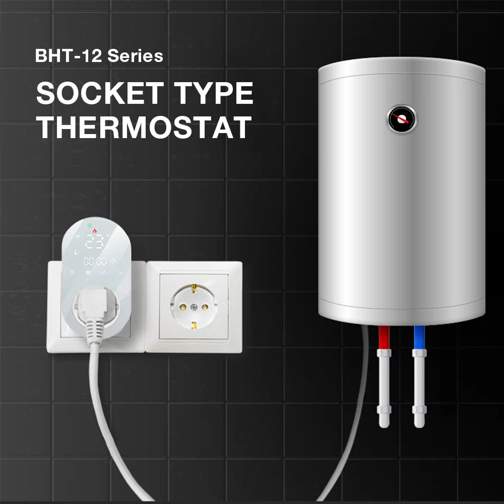 Tuya WiFi Smart Thermostat Socket APP Control Temperature Controller 16A 220V Digital Thermostat Switch EU Plug for Household